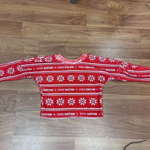 Baby Liv Boutique Kids Pink Nation Snowflakes Fleece Sweater Red Size 24mos - Picture 6 of 7